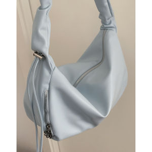 Casual Saddle Bag Womens Underarm Bag New 2023 Fashion Retro Large Capacity Crossbody Bag by Carle Soft Surface Zipper Closure