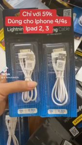 dây sạc pisen dùng cho ipad 2 ipad 3 iphone 4 4s - Hàng chính hãng