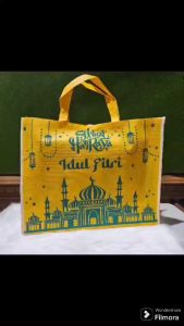 NEW VIORANO - Tas Premium Bingkisan Idul Fitri Ukuran Besar Muat Banyak / Goodie Bag Jumbo Dengan Perekat Tas Hantaran Lebaran Full Jahit Premium