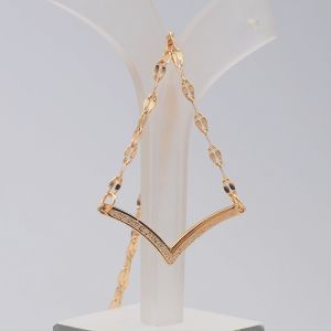 Hyl Jewelry 320N Kalung Titanium Wanita Karat Emas Silver Asli Panjang Muda Dan Anti Luntur