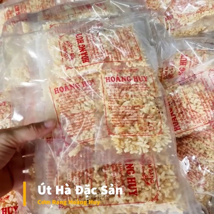 Cốm Rang Hoàng Huy Quảng Ngãi Bịch Lớn Gồm10 Gói Cơm Rang Nhỏ Ngon Giòn Món Ăn Vặt Lý Tưởng - Út Hà Đặc Sản