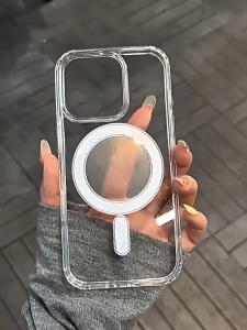 เคสซัมซุง สำหรับ Samsung A16 A56 A06 A26 A36 S24 Ultra S24 FE S23 S22 S25 Plus 4G 5G เคสโทรศัพท์แบบแม่เหล็ก เคสโทรศัพท์ใส กันกระแทก