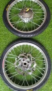 Bánh căm dành cho HONDA WAVE  và FUTURE LED thái 125I kèm vỏ ruột CRV lắp như ZIN HTH1167 MSP 2271