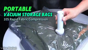 6~18Pack set / Vacuum Bags for Travel with Rechargeable Electric Pump Storage Bags Vacuum Sealed Space Saver Bags