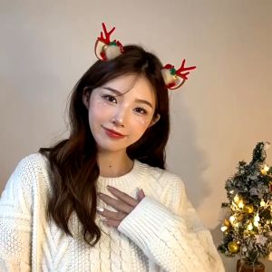 Cherry.Shop กิ๊บติดผมลายคริสต์มาส เครื่องประดับผม สําหรับงานปาร์ตี้คริสต์มาส พร้อมส่ง