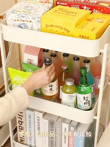 ชั้นเก็บของ ชั้นเก็บของรถเข็นเคลื่อนที่ พับได้ ไม่ต้องติดตั้ง เก็บของหลายชั้น ประหยัดพื้นที่ วัสดุเหล็กคาร์บอนคุณภาพสูง รับน้ำหนักได้ดี ไม่เขย่าง่าย