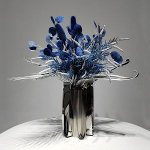 Modern Luxury Artificial Flower Art Decorative Piece Hotel KTV Coffee Table Living Room Green Plant Decoration Handmade Composite Material