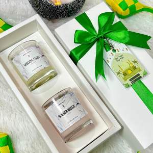 Hampers Idul Fitri 1445H Lilin Aromaterapi - Souvenir Lebaran 2024 Reed Diffuser - Kado Ramadhan Ramadan Unik - Gift Eid Mubarak Scented Candle