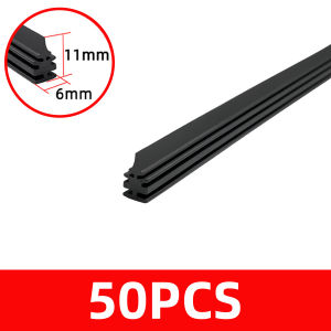 PINMOAP 50PCS Automotive Wiper Filler Strip Natural Rubber Strip Wiper Replacement Strip 14"16"17"18"19"20"21"22"24"26"28"30"