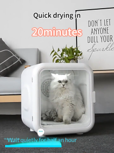GREENPETS Smart Pet Drying Box Cat and Dog Drying Box Smart Pet Hair Dryer Ultraviolet Drying Box Low Noise UV Sterilize Timer