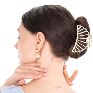 Mikana Amaha Shell Metal Hair Clamp for Women summer fashion accessories clam claw clip gift for her