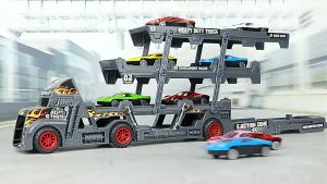 Garage Car Truck with Cars Mcqueen Hotwheels Toys Truck For Boys DieCast Model mainan budak lelaki