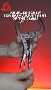 Mitsushi Multi Functional Pliers with Round Mouth and Blade Flat Mouth Straight Mouth Clamping Pliers Labor-saving Pliers Quick Clamping C-shaped Pliers
