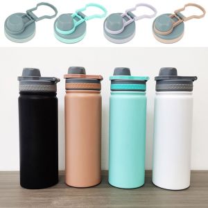 NAMSHEVA 1Pcs Splash Spill Proof Bottle Cover PVC 530ml/750ml Cup Cap Multicolor with Seal Ring Sealing Lids for Tyeso 530ml/750ml TS-8706B/TS-8709B Bottle