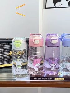 490ml 620ml Cute Sanrio Bpa Free Tritan Water Bottle Kuromi Cinnamoroll Melody Pochacco Direct Drinking Bottle School