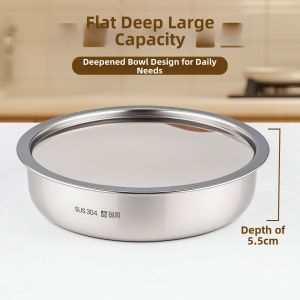 GUOFENG | Stainless Steel Steamer Bowl Food-Grade 304