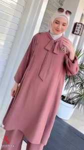 Setelan Muslim Wanita Modern Terbaru - Zaina Set Jumbo Set Shofiya Beauty of Modesty