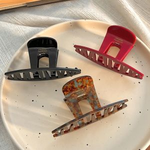 กิ๊บติดผมอะซิเตทสุดหรูหราสำหรับผู้หญิง กิ๊บติดผมรูปฉลาม ทรงเรียบง่าย สไตล์ใหม่ 2025 กิ๊บติดผมแบบมัดผมสุดหรู