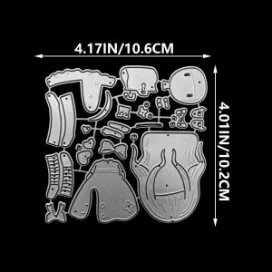 1pc Pretty Girls Set Metal Cutting Dies For Scrapbooking DIY Greeting Card Making Decoration Paper Embossing Cutting Mold