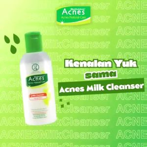Acnes Natural Facial Oil Control Milk Cleanser - 110ml (Enriched with olive oil to remove dirt and make-up residue)