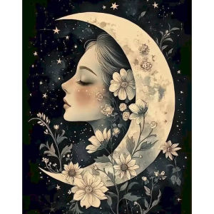 Kayou | 40x50cm Painting By Numbers Figure Handpainted Paint By Numbers Women on Canvas DIY Number Painting Unique Gift