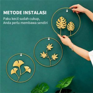 Hiasan Dinding Besi Aesthetic / Wall Decoration Metal / Hiasan Dinding Gold / Hiasan Dinding Estetik / Nordic Home Decor / Wall Decor Aesthetic / Hiasan Dinding Metal Gold / hiasandinding ruang tamu minimalis Dekorasi Dinding Keluarga