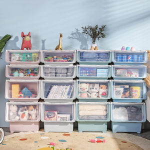 Goody Flip Top Storage Box Stackable Storage Box Organizer Plastic Multifunction organizer storage