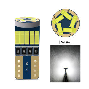 Oprah 2/10pcs Canbus T10 LED W5W Car Lights 15pcs 4014SMD No Error For Auto Interior Bulb Side Parking Lamp DRL 12V White Diode