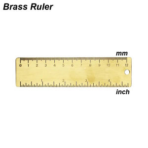 Mini Vernier Caliper Brass Metric Imperial MM INCH Small Portale Ruler Measure Tool Slide Length Gauge Copper Caliber Craft DIY