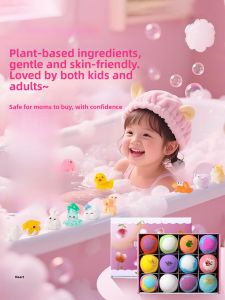 IYOKUJI CLUB Childrens Bath Ball Toy Bubble Bath Flower Essential Oil Bath Ball Bathtub Washing Tool Personal Hygiene Product
