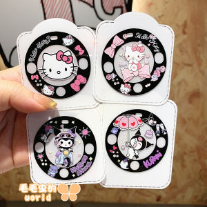 Transparent Huawei Mate60 pro Kitty Cartoon Lens Film Rear Camera Protection Tempered Glass Mobile Phone Sticker Full Cover Lens Film