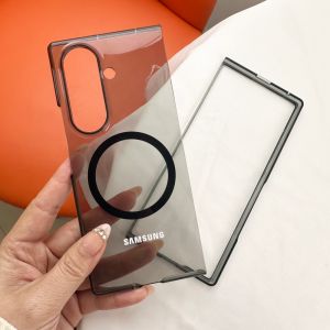 Samsung | Original Clear Magnetic Case Samsung Galaxy Z Fold 7 6 5 Wireless Charging Shockproof Cover For Magsafe Fold7 Fold6 Fold5 Shell