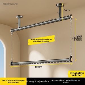 BIREN | Double Layered Wall-Mount Clothes Drying Rack