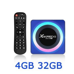 X88 PRO Android 13.0 RK3528 Rockchip Quad Core Wifi6 8K LAN 100M Dual Wifi 2.4G 5G BT5.0 Smart TV Box