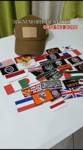 Topi Security Kamuflase dan Warna Sekuriti Tactical PDL Bonus Free 3 Emblem Patch Prepet Perekat Velkro