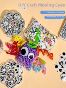 DIY Childrens Eye Sticker DIY Handicraft Material Black and White Colorful 3D Accessories