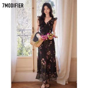 7.Modifier | Đầm Hoa Mùa Hè Elegante Ôm Sát