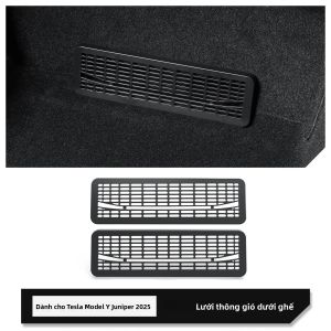 Tesla Model Y Juniper/Raunch 2025 Hàng Sau Cửa Gió Bảo Vệ Chống Tắc ABS Lỗ Thông Khí Dạng Lưới Tản Nhiệt Bảo Vệ Phụ Kiện