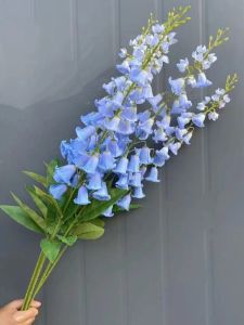 White Larkspur Wedding Simulation Flowers Tailor-made Orchids Swallow Hanging Trumpet Flowers Simulation Decorations for Hall