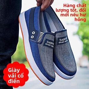 JIFANPAUL | Giày Vải Thoáng Khí Chống Trượt Đeo Dễ Dàng Mới Cho Nam