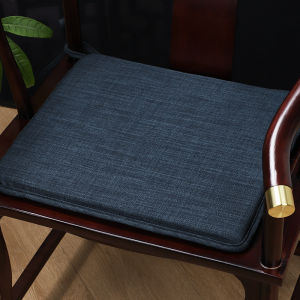 New Chinese Style Pure Color Edge Design Dining Chair Pads Rosewood Sofa Pads Tea Chair Pads Armchair Pads Wooden Chair Pads Anti-Slip Removable And Washable