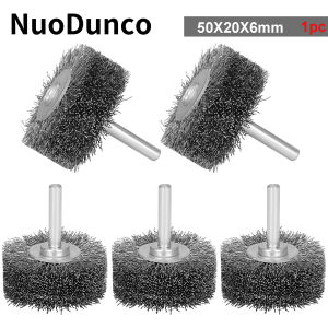 NuoDunco 2" Wire Brush Wheel High Hardness 50mm Stainless Steel Polishing Rotary Tool for Rust Removal Edge Grinding Deburring