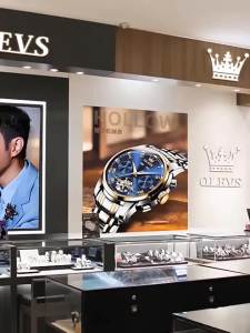 OLEVS | Đồng Hồ Cơ Nam Chống Nước Hình Thùng Phuy Tự Động