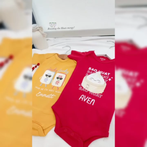 [SG Seller] Customised CNY Baby Romper & Baby Shirt Chinese New Year Baby & Kids Shirt CNY Kidswear