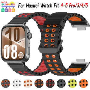 Silicone Strap for Huawei Watch Fit 5/4/3 Smartwatch Comfortable Bracelet Accessories for Huawei Watch Fit 5/4 Pro Replacement