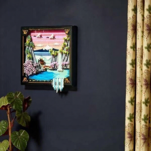 Sakura Landscape Hanging Picture Frame Assemble Toy