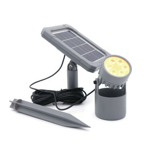 Solar Underwater Submersible Pond LightAmphibious Solar Spotlight IP68 Outdoor Landscape Lamp Auto ON/Off for Garden