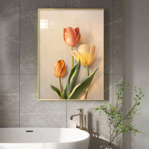 YASISHA | Waterproof Decorative Wall Art for Bathroom