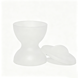 PIORPOY Cốc Trộn Silicon Nha Khoa Hai Đầu Có Nắp Bát Trộn Cao Su Dành Cho Nha Sĩ Dụng Cụ Cầm Tay Bằng Vật Liệu Nhựa