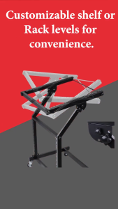 9U Dj Skeletal Rack Mount Studio Mixer Stand Rolling Stage Cart tour case procase 12U